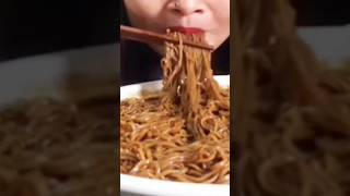 ASMR  eating black beans noodles food blackbeannoodles asmreatingnoodles 325 [upl. by Ardnek286]