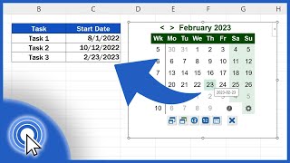 How to Insert a Calendar in Excel the Simplest Way [upl. by Eibbob366]