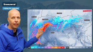 Regionaal erg veel sneeuw en spannend weersverloop volgende week [upl. by Indys310]