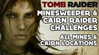 Tomb Raider  Minesweeper amp Cairn Raider Challenge All Mines amp Cairn Locations  Shipwreck Beach [upl. by Nathaniel]