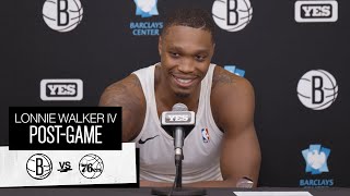 Lonnie Walker IV  PostGame Press Conference  Philadelphia 76ers  3524 [upl. by Motch]