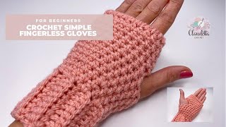 🌟stargirl🌟 fingerless gloves crochet tutorial  beginnerfriendly [upl. by Anema]