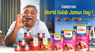 Celebrate World Gulab Jamun Day 10102024 with Gits kyu ki Gulab Jamun Matlab Gits [upl. by Solana]