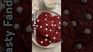 Red Velvet Cookies🍪viral viralshorts Tasty Fandom [upl. by Melquist]