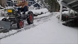 1948 Gibson Model D Tractor  Snow Removal [upl. by Ynohtnaed833]