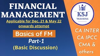 Lecture01CACMA Inter Financial Management BasicsI cainterfm [upl. by Stacia]