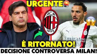 🚨GRANDE SORPRESA FONSECA REINTEGRA STELLA NESSUNO SE LO ASPETTAVA NOTIZIE DEL MILAN DI OGGI [upl. by Sadirah]