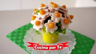 Bouquet di Tramezzini Tutorial  Antipasti creativi [upl. by Tserof]