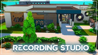 I built a Recording Studio in The Sims 4🎙️Golden Records Recording Studio [upl. by Ayanad]