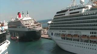 MSC Poesia Splendida Queen Mary 2 Costa Serena [upl. by Lolande415]