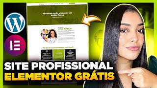 Como Criar Um SITE PROFISSIONAL no WordPress com Elementor Grátis Sem Programação [upl. by Aicined]