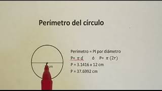 Perímetro del círculo [upl. by Kwabena]