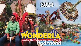 Wonderla Hydrabad  INDIA Biggest Amusement Park Water Park  वंडरला हैदराबाद [upl. by Roxi]