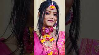 Haldi makeup look 🥰🥰viralvideo haldimakeup haldijewelleryhaldiceremony makeupartistnudemakeup❤ [upl. by Euphemiah942]