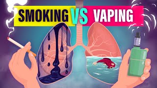 Smoking VS Vaping  Which is Worse ☠️ [upl. by Marchelle]