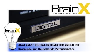 Kratzende Potis selber reinigen  AKAI AM 67 HIFI AMPLIFIER [upl. by Norehs572]