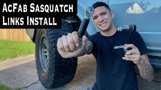 AcFab Sway Bar Disconnect Sasquatch Links Install on 2021 Ford Bronco Outerbanks [upl. by Idolla]