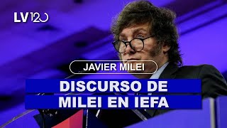 Javier Milei en el Foro Económico Internacional de las Américas [upl. by Etnahs]