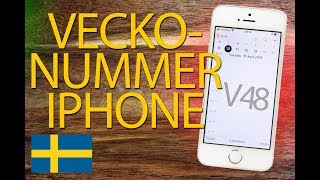 Hur du Sätter på Veckonummer i Kalender på iPhone och iPad  Steg för Steg [upl. by Carver]