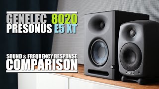 PreSonus E5 XT vs Genelec 8020D  Sound amp Frequency Response Comparison [upl. by Lettie]