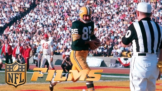 10 Max McGees OneHanded TD Catch  NFL Films  Top 10 Super Bowl Plays [upl. by Bobette]