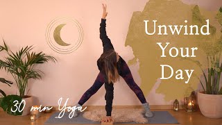 30 min Yoga Unwind Your Day – Yoga nach der Arbeit mit Wanda [upl. by Biagio]