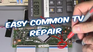 How to Troubleshoot and Fix LED LCD TV Vizio and Sharp flatscreen No Picture but sound [upl. by Atsuj]