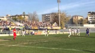 Il tifo Crociato per VCastelfrancoParma Calcio 1913 5 di quotForza Parma facci un golquot [upl. by Ecreip]