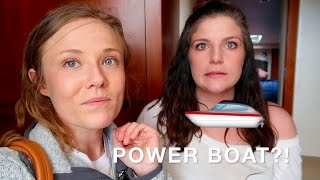 SHOULD WE GET A POWER BOAT  BOAT SHOW VLOG  BOAT TOURS [upl. by Milena]