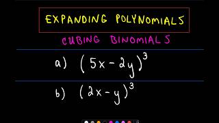 ❖ How to Cube Binomial Polynomials StepbyStep Guide ❖ [upl. by Folberth106]