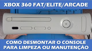 COMO DESMONTAR XBOX 360 FAT  DESMONTAR TROCAR PASTA TÉRMICA E MONTAR DE VOLTA [upl. by Omoj]