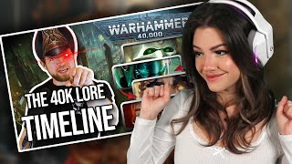 IM GETTING IT Reacting to Timeline of Warhammer 40k Lore by Bricky [upl. by Neetsuj209]