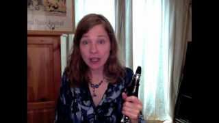 Clarinet lesson How beginners can make the first sound with a good embouchure and air support [upl. by Atinuaj]