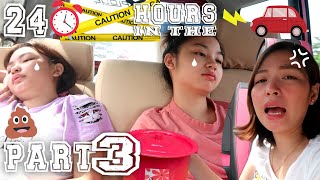 24 HOURS IN THE CAR CHALLENGE PART 3  Aurea amp Alexa [upl. by Ael]