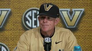 Vanderbilt Baseball Press Conference TENNESSEE Postgame SEC Tournament Wednesday [upl. by Ainivad]