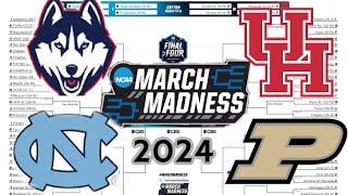 2024 NCAA TOURNAMENT BRACKET PREDICTIONS  MARCH MADNESS PREDICTIONS [upl. by Lamahj860]