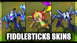 All OLD Fiddlesticks Skins Before Rework  League of Legends [upl. by Airitak962]