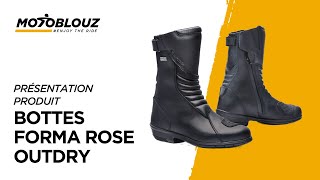 Bottes Forma Rose Outdry en vidéo Motoblouz pour les baroudeuses et les motardes du quotidien [upl. by Erdrich358]