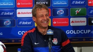 Jurgen Klinsmann quotGold Cup only successful if we win itquot  USA vs El Salvador Quarter Finals [upl. by Esirec]