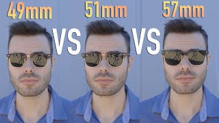 RayBan Clubmaster 49mm vs 51mm vs Oversized 57mm [upl. by Franciska]