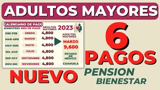 📅ADULTOS MAYORES NUEVO CALENDARIO de PAGOS✅ Pensión Bienestar 2023 Actualización 6 Bimestres [upl. by Asher]