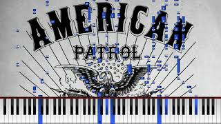 F W Meacham  quotAmerican Patrolquot Midi Piano Roll Synthesia [upl. by Asir]