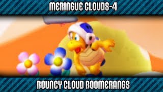 New Super Mario Bros U 100  Meringue Clouds4 Bouncy Cloud Boomerangs [upl. by Chrisse]