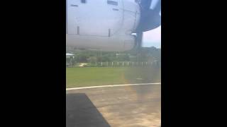 Landing in very short runway at boracay island Caticlan airport [upl. by Airolg]