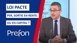 PréfonRetraite PER sortie en rente ou en capital [upl. by Lebbie24]