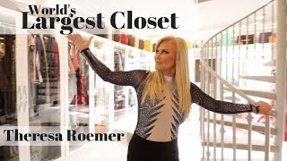 Worlds Largest Closet Full Tour with Theresa Roemer [upl. by Coshow365]