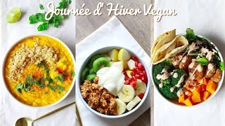 JOURNÉE DANS MON ASSIETTE VEGAN  Spécial Hiver [upl. by Terryn]