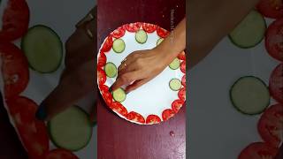 Beautiful And Easy Salad Decoration By Neelam ki recipesyoutubeshorts food healthyfood art [upl. by Nwahsram]