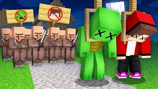 Why Did Villagers Hanged JJ and Mikey in Minecraft  Maizen [upl. by Cynthia]