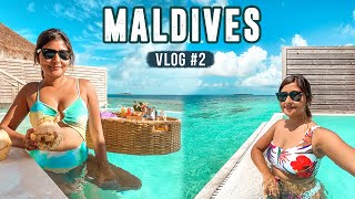 MALDIVES TRAVEL VLOG 🏝️ Seaplane Water Villa Tour Snorkeling amp Floating Breakfast  Ep 2 [upl. by Scrogan]